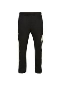 Jogginghose Urban Classics "Urban Classics Herren Striped Track Pants" Gr. 3XL, US-Größen, schwarz Herren Hosen