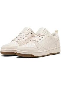 Sneaker Puma "Rebound v6 Low Coquette Sneakers Damen" Gr. 38.5, pink (island alpine snow weiß) Schuhe