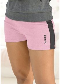 BENCH. LOUNGEWEAR Relaxshorts mehrfarbig Gr. 32/34 für Damen. Mit Kordelzug, Logoschriftzug. Bequem. Nachhaltig.