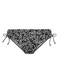 Lascana Große Größen Bikini-Hose Gr. 44 schwarz geblümt für Damen