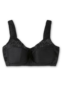 Große Größen Entlastungs-BH ohne Bügel, mit Spitze Gr. 90E schwarz von sheego für Damen