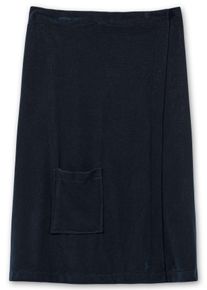 Große Größen Saunatuch mit Klettverschluss und Tasche Gr. 2 blau von sheego für Damen