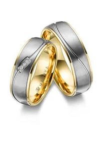 Partnerring MARRYA "Titan Ringe Trauringe Eheringe Partnerringe" Fingerringe Gr. 58, Titan, goldfarben (herren ring, gold, silber) Damen