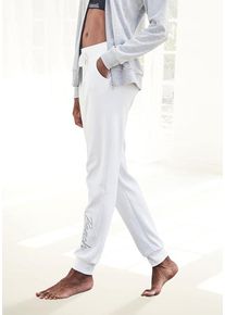 BENCH. LOUNGEWEAR Relaxhose braun Gr. 32/34 für Damen. Mit Logostickerei. Bequem. Nachhaltig.