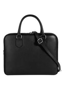 Aktentasche CLUTY Gr. B/H/T: 35cm x 28cm x 13cm onesize, schwarz Damen Taschen echt Leder, Made in Italy