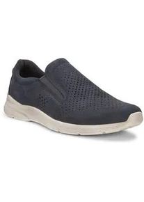 Slip-On Sneaker Ecco "IRVING" Gr. 41, blau (navy) Herren Schuhe Slipper, Freizeitschuh, Bequemschuh mit luftdurchlässiger Perforation