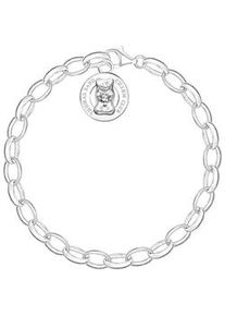 Charm-Armband Thomas Sabo "THOMAS x HARIBO Schmuck: Charm-Armband" Armbänder Gr. 17, Silber 925 (Sterlingsilber), silberfarben Damen