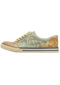 Sneaker DOGO "Damen A Pair of Doves Vegan Damen / female" Gr. 36, Normalschaft, blau (blau, orange) Damen Schuhe Vegan