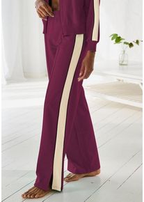 s.Oliver Sweathose rot Gr. 32/34 für Damen. Mit Kontrastbesatz, Piping. Bequem. Nachhaltig.