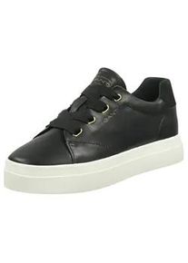 Sneaker Gant "Avona" Gr. 39, schwarz-weiß (schwarz, weiß) Damen Schuhe Freizeitschuh, Halbschuh, Schnürschuh mit gepolstertem Schaftrand