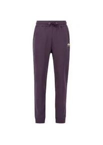 Jogginghose Alpha Industries "Alpha Industries Men - Jogger Basic SL" Gr. S, Normalgrößen, lila (plum) Herren Hosen