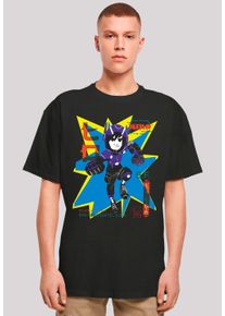 F4NT4STIC Herren T-Shirt "Big Hero 6 Hiro Manga", schwarz, casual, Gr. M, Obermaterial: 100% Baumwolle, Shirts, Premium Qualität