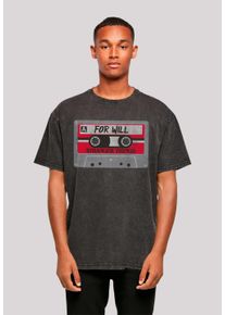 F4NT4STIC Herren T-Shirt "Stranger Things Cassette For Will Netflix", schwarz, casual, Gr. XXL, Obermaterial: 100% Baumwolle, Shirts, Premium Qualität
