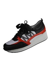 Damen Sneaker "Nele", Lei by tessamino, Gr. 44, schwarz, Synthetik, Kunstfaser, sportlich, Schuhe, in sportlichem Design