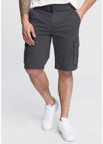H.I.S. H.I.S Herren Bermudas, schwarz, casual, Gr. 30, unifarben, Web, Obermaterial: 98% Baumwolle, 2% Elasthan, Hosen