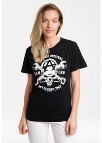 logoshirt Damen T-Shirt "Sons Of Anarchy - SAMCRO", schwarz, casual, Gr. XXL, bedruckt, 100% Baumwolle, Shirts, mit lizenziertem Print