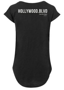 F4NT4STIC Damen T-Shirt "PLUS SIZE Hollywood boulevard", schwarz, casual, Gr. XL, Obermaterial: 100% Baumwolle, Shirts, Print