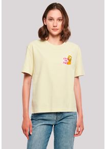 F4NT4STIC Damen T-Shirt "Wickie Know Your Power", gelb, casual, Gr. L, Obermaterial: 100% Baumwolle, Shirts, Nostalgie, Retro Print, Kinderserie