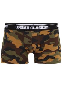 Urban Classics Herren Boxershorts "Urban Classics Herren 2-Pack Camo Boxer Shorts", Gr. 4XL, bunt, 95% Baumwolle, 5% Elasthan, Unterhosen