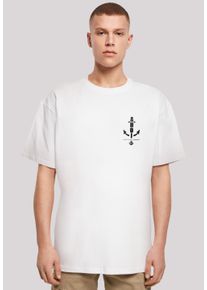 F4NT4STIC Herren T-Shirt "Ahoi Anker Knut & Jan Hamburg", weiß, casual, Gr. XXXL, Obermaterial: 100% Baumwolle, Shirts, Print