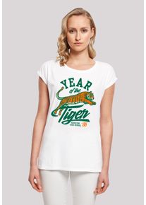 F4NT4STIC Damen T-Shirt "Stranger Things Hawkins Year of The Tiger 86", weiß, casual, Gr. XXXL, Obermaterial: 100% Baumwolle, Shirts, Premium Qualität