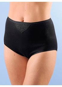 Damen Taillenslip, Gr. 42, schwarz, 100% Baumwolle, Unterhosen