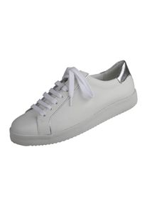 Damen Sneaker "Nena", Lei by tessamino, Gr. 38, silber, Leder, sportlich, Schuhe, aus echtem Leder