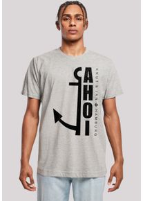 F4NT4STIC Herren T-Shirt "Ahoi Anker Crop Knut & Jan Hamburg", grau, casual, Gr. XL, Obermaterial: 100% Baumwolle, Shirts, Print
