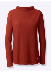 Casual Looks Damen Strickpullover "Pullover", rot, Gr. 38, unifarben, 100% Baumwolle, Pullover