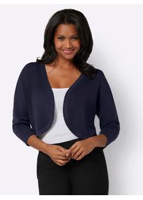 Lady Damen Bolero, blau, Gr. 36, unifarben, 80% Viskose, 20% Polyamid, Strickjacken