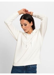 Heine Damen Sweatshirt, beige, Gr. 48, unifarben, 50% Modal, 45% Polyester, 5% Elasthan, Sweatshirts