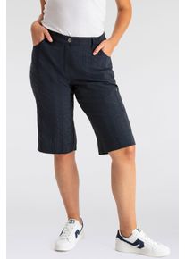 KjBRAND Damen Bermudas "BETTY", blau, Gr. 48, Web, Obermaterial: 47% Baumwolle, 45% Polyester, 6% Viskose, 2% Elasthan, Hosen, Wash & Go