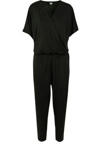 Urban Classics Damen Jumpsuit "Urban Classics Damen Ladies Modal Jumpsuit", schwarz, Gr. XL, unifarben, 77% Modal, 23% Polyester, Overalls
