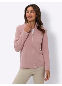 Classic Basics Damen Strickjacke, lila, Gr. 50, unifarben, 100% Polyacryl, Strickjacken