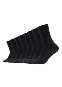 s.Oliver Damen Socken "Socken 8er Pack", Gr. 39, schwarz, 70% Baumwolle 27% Polyester 1% Polyamid 2% Elasthan, uni, Socken