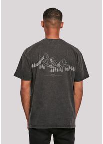 F4NT4STIC Herren T-Shirt "Mountain Berg", schwarz, casual, Gr. XL, Obermaterial: 100% Baumwolle, Shirts, Print