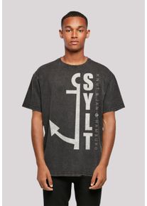 F4NT4STIC Herren T-Shirt "Sylt Anker Knut & Jan Hamburg", schwarz, casual, Gr. L, Obermaterial: 100% Baumwolle, Shirts, Print