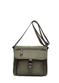 Damen Umhängetasche "Nylon", Collezione Alessandro, grün, Kunstfaser, Taschen, in modernem Design mit vielen Fächern