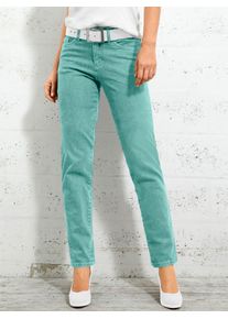 Inspirationen Damen 5-Pocket-Jeans, blau, Gr. 40, unifarben, 98% Baumwolle, 2% Elasthan, Jeans