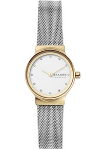 Skagen Damen Quarzuhr "FREJA LILLE", silber, Armbanduhren, Armbanduhr, Damenuhr, Edelstahlarmband, Mineralglas, analog