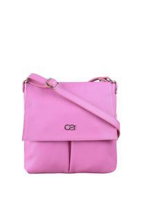 Damen Umhängetasche "München", Collezione Alessandro, pink, Leder, Taschen, Echtes Leder mit vielen Fächern