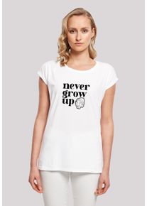 F4NT4STIC Damen T-Shirt "Heroes of Childhood Pinocchio Never Grow Up", weiß, casual, Gr. XXL, Obermaterial: 100% Baumwolle, Shirts, Retro, Heroes of