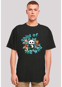 F4NT4STIC Herren T-Shirt "Heroes of Childhood Tao Tao Child Of The Wild", schwarz, casual, Gr. L, Obermaterial: 100% Baumwolle, Shirts, Retro, Heroes