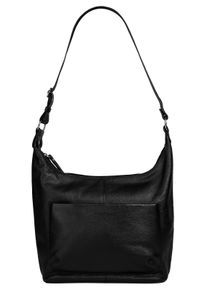 Bruno Banani Damen Shopper, schwarz, Leder, unifarben, leicht glänzend, Taschen, echt Leder