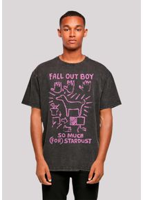 F4NT4STIC Herren T-Shirt "Fall Out Boy Pink Dog So Much Stardust", schwarz, casual, Gr. S, Obermaterial: 100% Baumwolle, Shirts, Premium Qualität