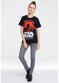 logoshirt Damen T-Shirt "Star Wars - Rogue One", bunt, casual, Gr. L, bedruckt, 100% Baumwolle, Shirts, mit Rogue One-Print