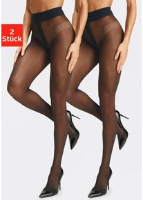 Lascana Feinstrumpfhose schwarz Gr. M (36/38) für Damen. Elastisch. Nachhaltig.
