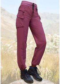 active by Lascana LASCANA ACTIVE Trekkinghose 'Cargo Pants' violett Gr. 38 für Damen