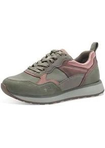 Keilsneaker Tamaris Gr. 37, grün (mint kombiniert) Damen Schuhe Freizeitschuh, Halbschuh, Schnürschuh mit Kontrastbesätzen