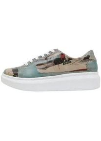 Plateausneaker DOGO "Damen Myra Arizona Dream Vegan Damen Sneaker / female" Gr. 38, Normalschaft, blau (beige, blau) Damen Schuhe Vegan